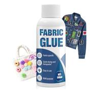 NoxGule 100ml Fabric Glue Strong, Material Glue for Fabric, Fabric Glue for Clothes, Long-Lasting Adhesion, Waterproof, Flexible, Suitable for Repairing Clothing, Plush Toys, Handicrafts