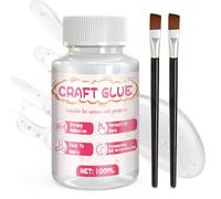 NoxGule Decoupage Glue, Paper Glue, Puzzle Glue, Craft Gluestrong Adhesion, Suitable for Journaling, Paper DIY Projects, Home and Travel,100ml (Semi-Transparent)