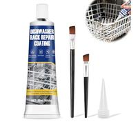 NoxGule Dishwasher Basket Repair Coating,Dishwasher Cutlery Basket Universal,DishwasherAccessories,Waterproof,Resistant to High&Low Temperatures,Suitable for Repairing dishwasher Racks,White,50ml