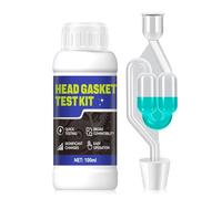 NoxGule Head Gasket Test Kit, 100ml Head Gasket Tester, Combustion Leak Tester Kit, Precise Detection, Universal Formula, For Detecting Leaks in Motorcycle Diesel Engines, Detector for 50 Tests - New