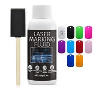 NoxGule Laser Marking Spray, Laser Engraving Spray, Aluminium Name Plate | 150 g, persistence, scratch-resistant markings, suitable for metals, jewellery, glass, aluminium and stainless steel