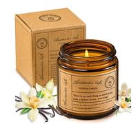 NoxGule Relaxing Candle, Candle Vanilla, Soy Candle, Create a Relaxing Atmosphere, Candles Gifts for Women, Suitable for Birthdays, Bathing, Yoga, Work, Study, Sleep, Burning Time 16-20 Hours, 80g