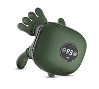 NoxLumina Human-Like Neck Massager with Heat for Pain Relief Deep Tissue, Cordless 4D Kneading Neck and Shoulder Massager with Bionic Fingers Massage and Screen, Ideal Gifts for Women Men - Dark Green