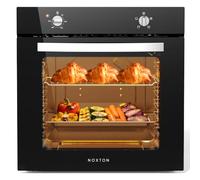 Noxton Electric Oven 65L Built in Knob Control 5 Functions | 2000W Plug and Play 220V 60cm Wide Black