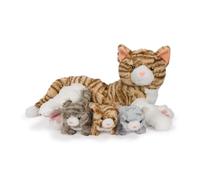 Noxxiez Cozy Plush Family Mama cat with 3 Babies