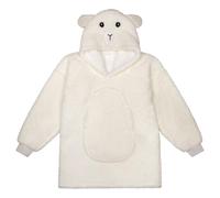 Noxxiez Cuddle Hoodie for Kids - Super Soft Sheep Design Wearable Blanket Hoodie - Oversized Sherpa Fleece Pullover for Children (Small 3-6yrs)