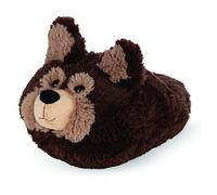 Noxxiez Giant Plush Foot Warmer Slipper - Dark Brown Dog