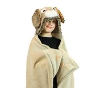 Noxxiez Kids Animal Hooded Blanket - Bunny