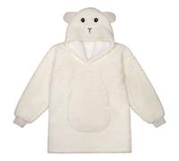 Noxxiez Cuddle Hoodie for Kids - Super Soft Sheep Design Wearable Blanket Hoodie - Oversized Sherpa Fleece Pullover for Children (Medium 7-12yrs)