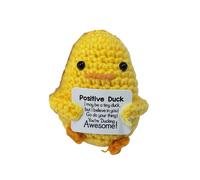 Noxxiez Positive Quote Crochet Plush - Duck in Yellow Noxxiez Yellow