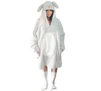 Noxxiez Sherpa Fleece Cuddle Oversized Hoodie - Bunny