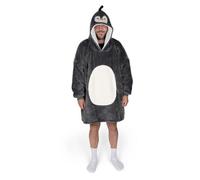 Noxxiez Sherpa Fleece Cuddle Oversized Hoodie - Penguin