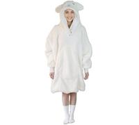 Noxxiez Cuddle Hoodie - Oversized Wearable Blanket | Super Soft Sherpa Fleece | Animal Designs | Fits Adults & Teens | Hooded Loungewear | Cozy & Warm XLarge (Sheep)
