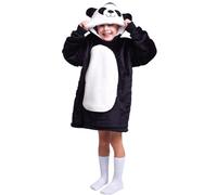 Noxxiez Small Panda Animal Oversized Hoodie in Black Noxxiez Black One Size