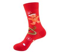 Noxxiez Soxxiez Christmas Unisex Adult Socks - Red Cookie