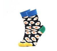 Noxxiez Soxxiez Unisex Adult Socks - Black Fried Eggs