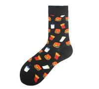 Noxxiez Soxxiez Unisex Adult Socks - Black Hamburger