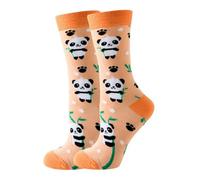 Noxxiez Soxxiez Unisex Adult Socks - Orange Pandas