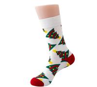Noxxiez Soxxiez Xmas Unisex Adult Socks - White Christmas Tree