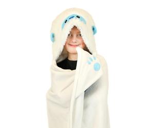 NOXXIEZ YETI ANIMAL HOODED CUDDLE COZY BLANKET 130 X 100 CM KEEP WARM WINTER