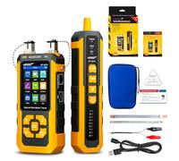 NOYAFA NF-8518 Network Cable Tester, Optical Power Meter & VFL | Ethernet Cable Tester,RJ45 CAT5 CAT6 Cable Tracker, NCV PoE QC Port Flicker, Length Testing, Fiber Optic Fault Locator