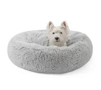 NOYAL Calming Dog Bed for Anxiety, Hooded Donut Cave with Blanket, Plush Fluffy Washable Pet Bed for Small Medium Dogs & Cats