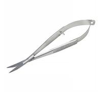 Noyes Spring Scissors 11.5cm Curve Microsurgery Needlework Scissors for Embroidery Craft Cross Stitch with Fine-Pointed Tip, Stainless Steel, Lightweight