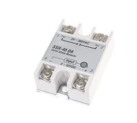 NOYITO SSR-40DA Solid State Relay Single Phase Semi-Conductor Relay DC Control AC Input 3-32V DC Control 24-380V AC