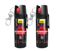 Noyzie Self Defence Spray UK Legal Pepper Spray Alternative for Men & Women with UV Marking, Keychain & Belt Clip - Criminal Identifier Spray for Personal Protection TWIN PACK 15ml