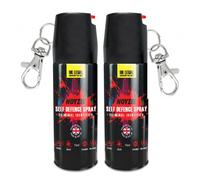 Noyzie Self Defence Spray UK Legal Pepper Spray Alternative for Men & Women with UV Marking & Keychain - Criminal Identifier Spray for Personal Protection TWIN PACK 15ml