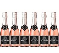 Nozeco Rose - Alcohol Free Sparkling Drink made from alcohol-removed Wine - Vegan - Piccolo - Case of 6 (6 x 0.20 L)