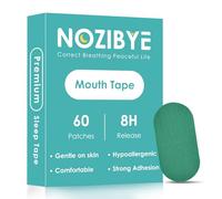 Nozibye Anti Snoring Mouth Tape - 60 Pack Sleep Tape Mouth Strips for Snoring & Better Sleep (Teal Green)