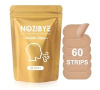 Nozibye Anti Snoring Mouth Tape Strips - 60 Pack Sleep Mouth Strips for Snoring & Better Sleep (Tan)