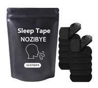 Nozibye Mouth Tape for Sleeping & Snoring - Sleep Mouth Tape, Anti Snore Mouth Tape Strip - 60 Premium Sleep Tape Strips (Black)