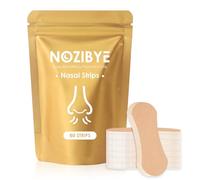Nozibye Nose Strips for Breathing | Anti Snore & Better Sleep (60 Count, Tan) - Nasal Strips for Breathing, Stop Snoring, Clear Airways