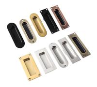 NOZLIHMH Stainless Steel Concealed Handle Built-in Concealed Sliding Door Sliding Door Drawer Handle Built-in Black Gold Handle Bronze(04-Bronze,1pcs)