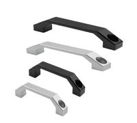 NOZLIHMH Suitcase Handle Aluminum Alloy Handle Square Cabinet Door Black Handle for Suitcases Furniture Drawer Wardrobe Windows Handles(Stainless Steel-120)