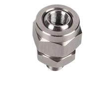 Nozzle,1/8" 1/4 3/8" 1/2" Stainless Steel 155 Adjustable Swivel Ball Joint Universal Quick Adapter Rotary Flat Fan-Shaped Cone Nozzle(1I2 to 3I8)(1I8 to 1I4)