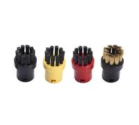 Nozzle Brush Head for Karcher SC2 SC3 SC4 SC5 Steam Cleaner Replacement Karcher Accessories Window Nozzle Round Brush(Set C)