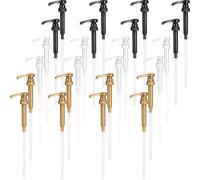 Nozzle Hand Pressure metering Pump Head 28400 for Ideal for Kitchen and Home with Syrup and Nozzle Size 20 * 7 * 4cm Crafted from Plastic Black or White for Easy Replacement (White)