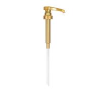 Nozzle Hand Pressure metering Pump Head 28400 for Ideal for Kitchen and Home with Syrup and Nozzle Size 20 * 7 * 4cm Crafted from Plastic Black or White for Easy Replacement (Gold)