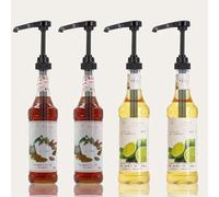 Nozzle Hand Pressure metering Pump Head 28400 for Ideal for Kitchen and Home with Syrup and Nozzle Size 20 * 7 * 4cm Crafted from Plastic Black or White for Easy Replacement (Black)