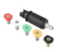 Nozzle Head for Pressure Washers Adjustable Design with 5 Different Spray Angles