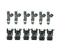 Nozzles 1/6pcs Fuel Injectors with Four Accessories 52lb 550cc 2.7tt Turbo for A4 for Tt 0280158117 Car Parts Car Petrol Injection Nozzles(OneColor)