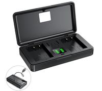 NP-BG1 Charger(Not Including Battery) Dual Channel Charging,LED Display,Sony T100 H50 W300 W55 W70 W80 DSC-N1 T2 H9 H10 H20 HX5C WX1 T20 H70 HX30V HX7V W130 W 150W Compatible with camera