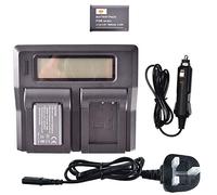 NP-BX1 DSTE Replacement Battery (2-Pack) and Rapid LCD Dual Charger Compatible for Sony NP-BX1/M8 and Sony ZV1 ZV-1 ZV-1F DSC-RX10 II DSC-RX1B DSC-RX1R DSC-RX1R/B DSC-RX100 II