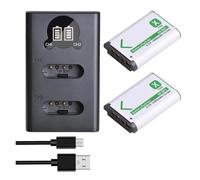 NP-BX1 NPBX1 Camera Battery,Compatible for Sony， DSC RX1 RX100 M3 M2 RX1R WX300 HX300 HX400 HX50 HX60 GWP88 PJ240E AS15(Set)