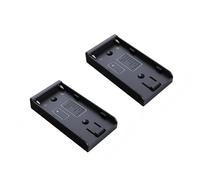 NP-F Battery Adapter Plate with 7.2V-8.4V DC (5.5/2.1mm) Output, 1/4" Screw Mount, Compatible with Sony NP-F970 F960 F770 F570 F550, Power for DSLR, Mirrorless Camera, Video Monitor（2 PCS）