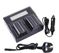 NP-FM500H DSTE Replacement Battery (2-Pack) and Rapid LCD Dual Charger Compatible with NP-FM500H and Sony BC-VM10,Alpha SLT-A57,A58,A65,A77,A77V,A99,CLM-V55,DSLR-A560,A700,A850,A900 Digital Cameras