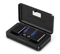 NP-FW50 battery multifunctional charger set (including two NP-FW50 batteries) compatible with Sony NEX-7/5N/F3/5R/6/3/3A/3D/3DW/3K/3KS/5/5A/5C/5D/5DB/5HB/5K, etc